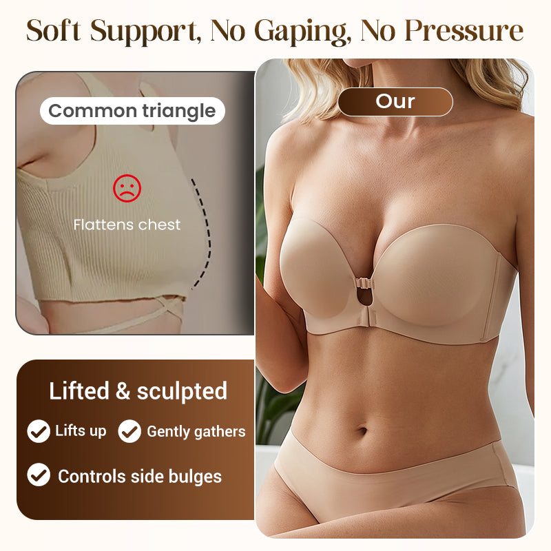 💜Seamless Front Closure Bra With Adjustable Straps