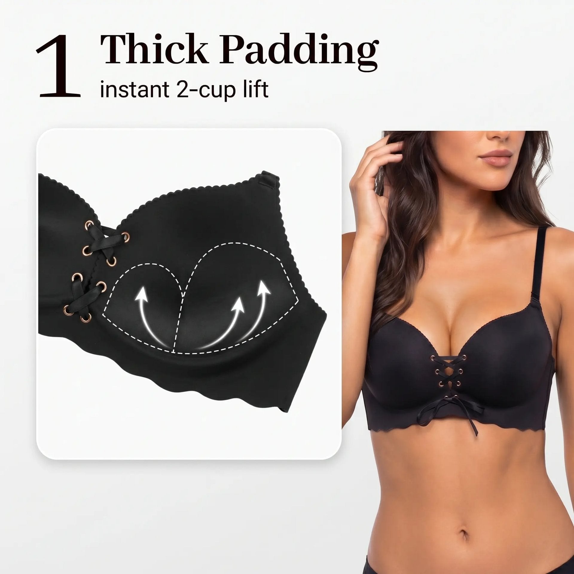 ✨Women’s Seamless Breathable Push-Up Support Bra
