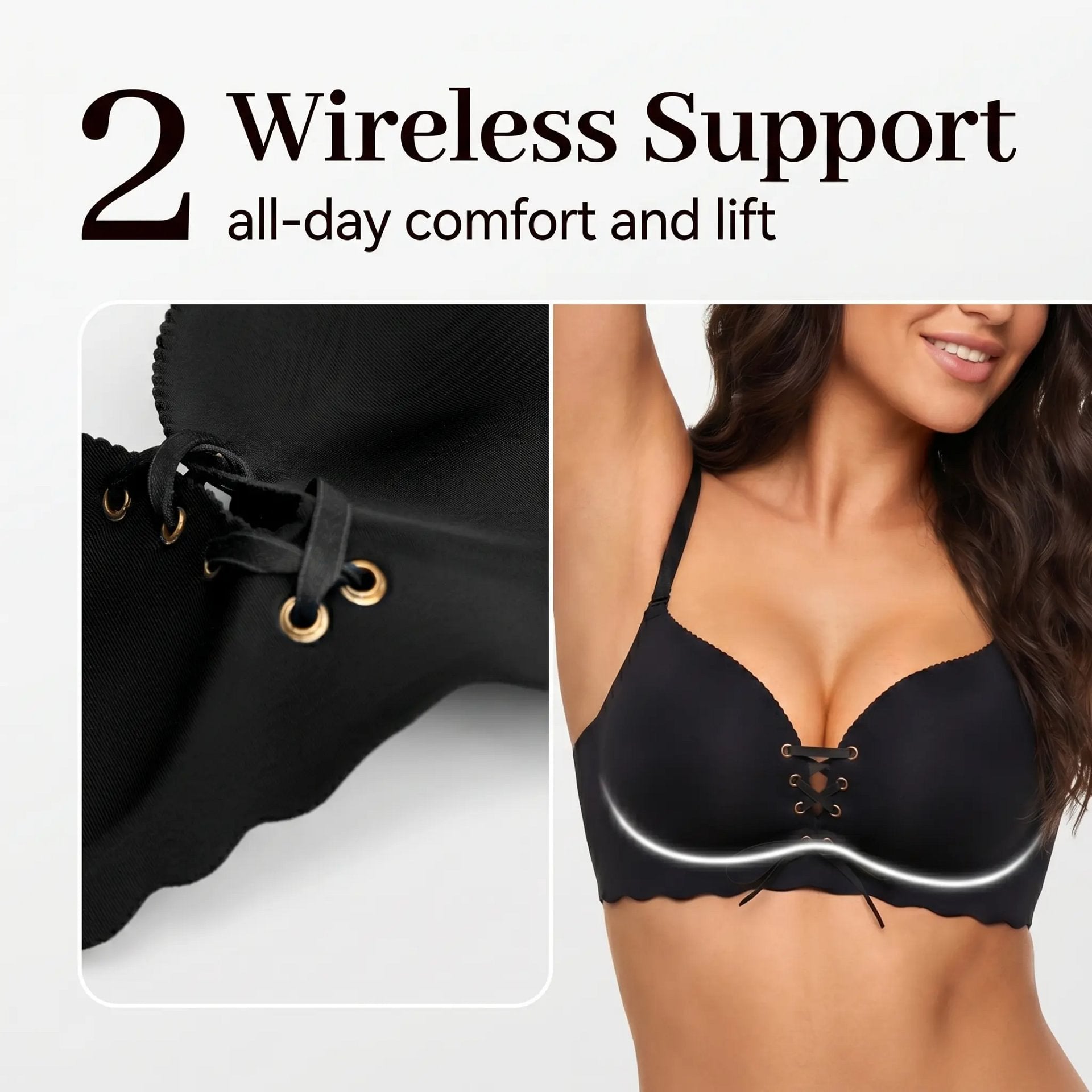 ✨Women’s Seamless Breathable Push-Up Support Bra
