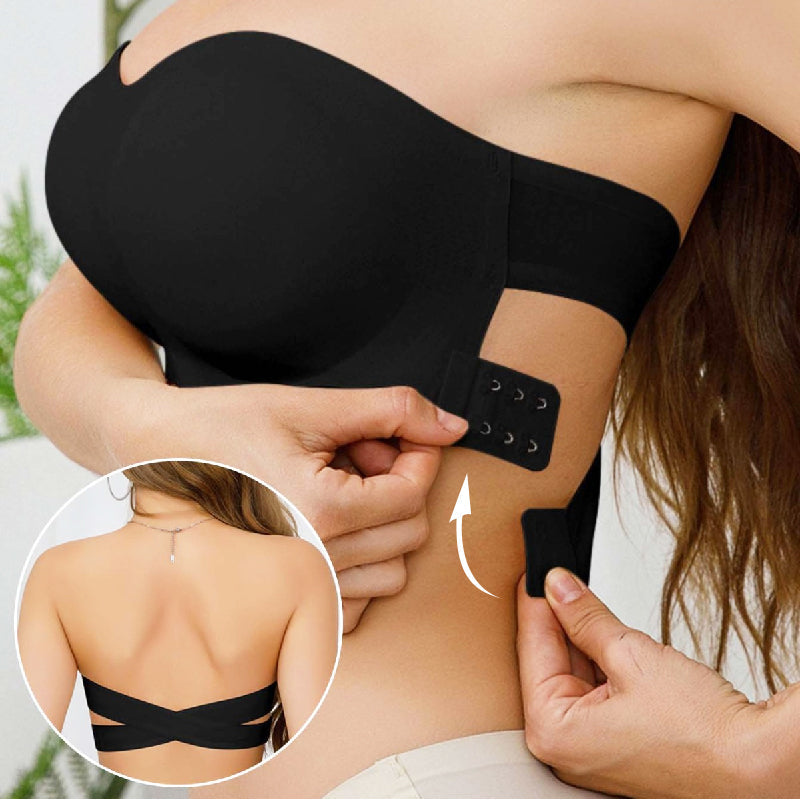 💜LAST DAY - BUY 1 GET 1 FREE💜Strapless Wireless Bra with Crossover Side Closure